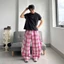 Quần Flannel Dài Ống Cong Vải Ép Hàn Form Rộng Unisex Tôn Dáng Nhiều Màu | SSSTore.Aesthetic