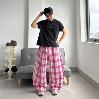 [SẢN PHẨM MỚI] Quần Flannel Dài Ống Cong Vải Ép Hàn Form Rộng Unisex Tôn Dáng Nhiều Màu | SSSTore.Aesthetic