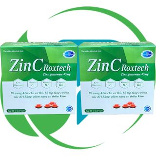 Combo 2 Hộp Zin C Roxtech Xanh Lá - Rostex - Vinaphar - Vitamin Phục Hồi
