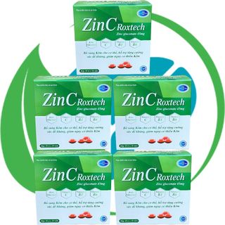 Combo 5 Hộp Zin C Roxtech Xanh Lá - Rostex - Vinaphar - Vitamin Phục Hồi