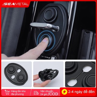 SEAMETAL 4 Cửa Ô Tô Im Lặng Miếng Lót Sốc Silicon Khóa Cửa Ô Tô Chống Va Chạm Vỏ Bảo Vệ Tấm Chống Sốc