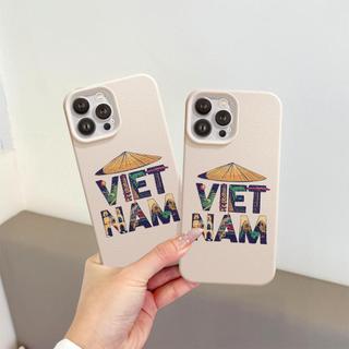 Ốp Lưng iPhone TPU Hoạ Tiết Da Mềm Nón Lá Việt Nam Chống Sốc, Chống Bẩn - iP X/XS/11/12/13/14/15/16/17/Plus/Pro/Max/Air