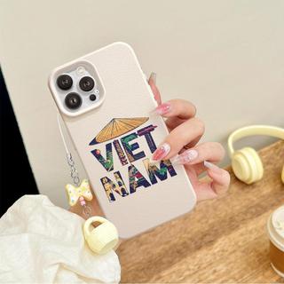 Ốp Lưng iPhone TPU Hoạ Tiết Da Mềm Nón Lá Việt Nam Chống Sốc, Chống Bẩn - iP X/XS/11/12/13/14/15/16/17/Plus/Pro/Max/Air