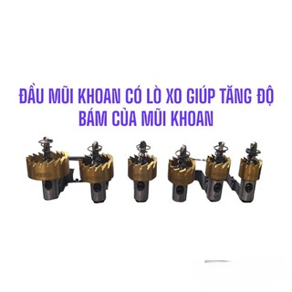 Bộ mũi khoét sắt inox KAPUSI 6 chi tiết K-3694, cỡ từ 16-30mm thép HSS cao cấp