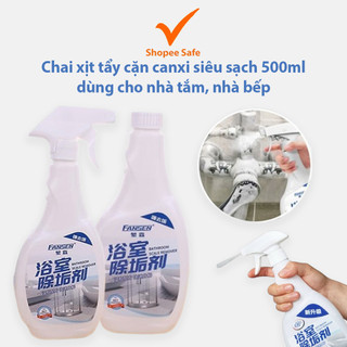 Chai xịt tẩy cặn canxi FS500 siêu sạch 500ml dùng cho bồn sứ, vòi inox, kính, gạch men #A124
