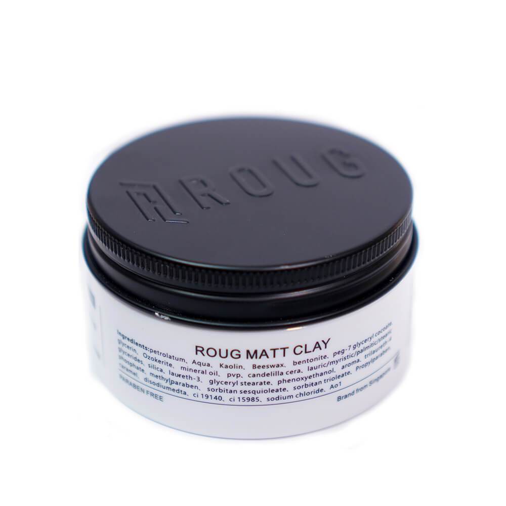 Sáp vuốt tóc Roug Đen Matte Clay 90gr | Roug Trắng Matt Clay 90gr | Chính hãng Roug Men's Grooming