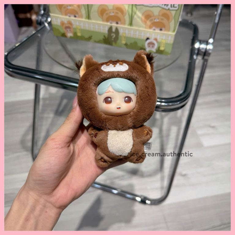 [Hỏa tốc HCM] hộp mù móc khóa gấu bông YULU xoay được 3 mặt dễ thương chính hãng