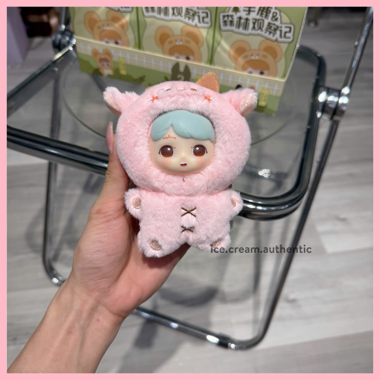[Hỏa tốc HCM] hộp mù móc khóa gấu bông YULU xoay được 3 mặt dễ thương chính hãng