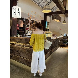 Áo xô Trễ vai thoboi 2 lớp tay phồng xinh xắn dễ phối đồ