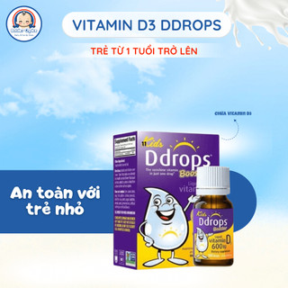 Vitamin D3 Ddrops Booster 600IU Hỗ Trợ Hấp Thu Canxi Phát Triển Xương Răng Chắc Khỏe 2.8ml