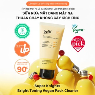 [belif Official] Sữa rửa mặt thuần chay làm sáng da Belif Super Knights (150ml)