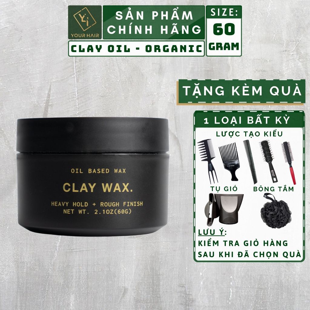 Sáp tạo kiểu Clay Wax 60g - Chính hãng Rusty Lab | Shopee Việt Nam