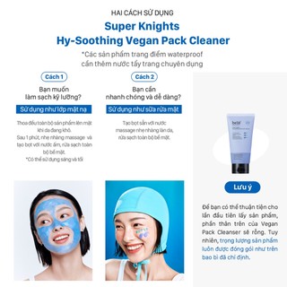[belif Official] Sữa rửa mặt thuần chay làm dịu và cấp ẩm Belif Super Knights (150ml)