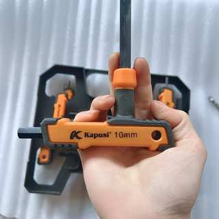 Bộ lục giác chữ T KAPUSI K-7960 8 chi tiết 2-10mm, thép cr-v, tay cầm cán cao su