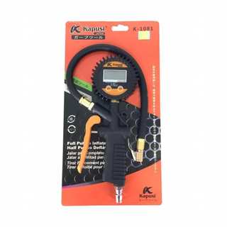 Đồng hồ bơm lốp xe điện tử 7 Bag, 100 PSI KAPUSI Nhật Bản màn hình LCD hiển thị số, Bh 12 tháng Kouritsu Official Store