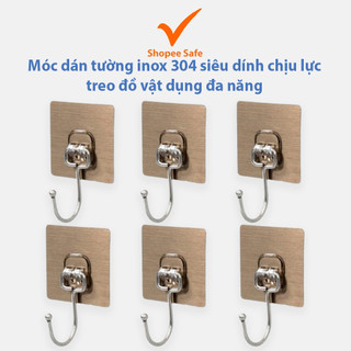 Móc dán tường inox 304 siêu dính chịu lực treo đồ vật dụng đa năng tiện ích #A260