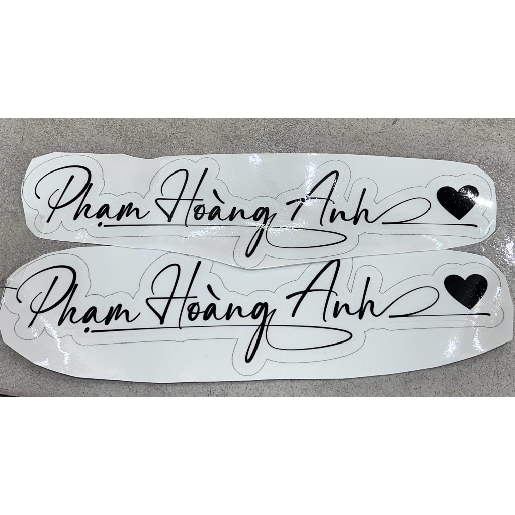Tem tên chữ màu sắc đặt theo yêu cầu(30*6cm) nhắn riêng shop