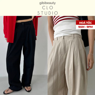 Quần CLOSTUDIO Noike Tuck Cotton Pants