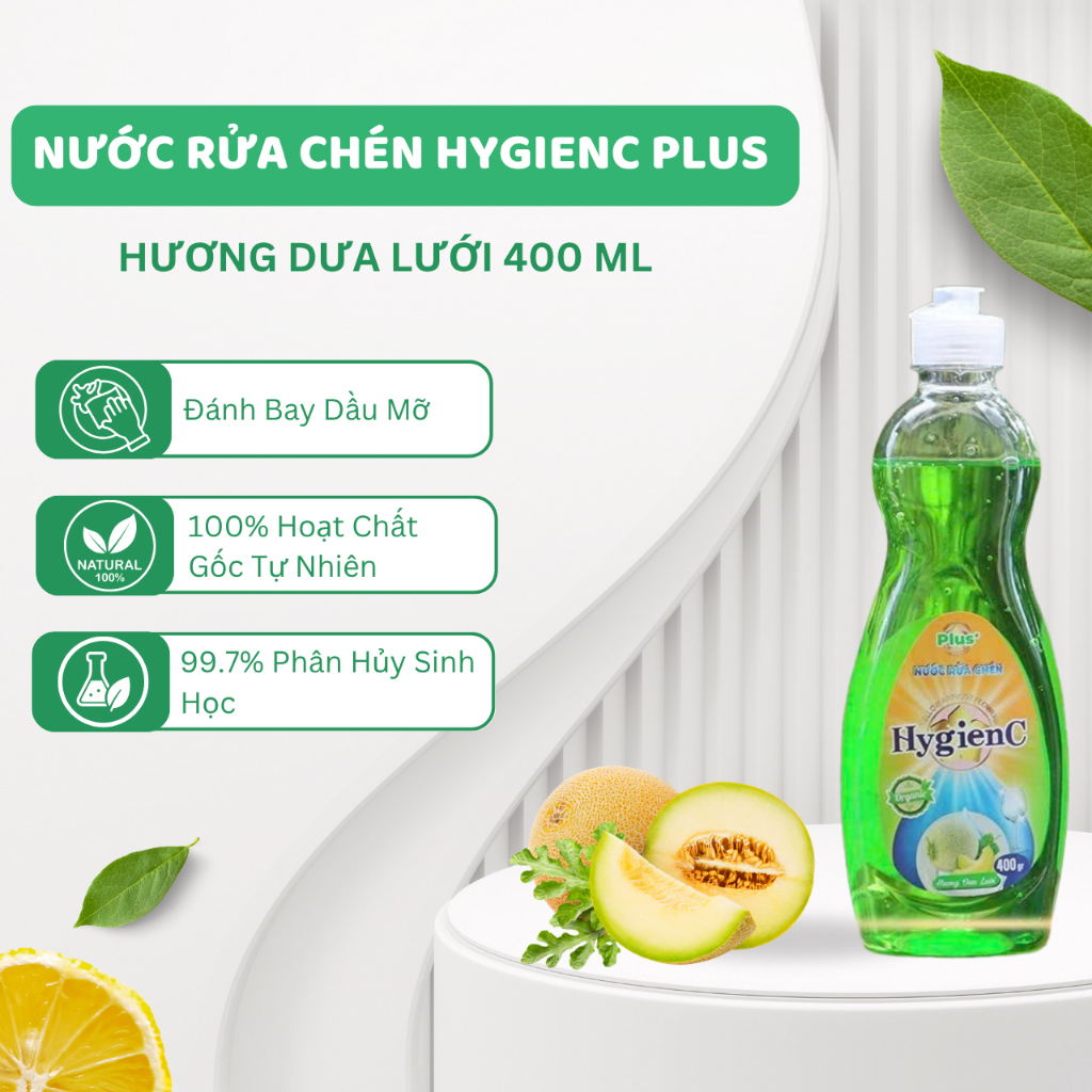 Bộ 3 Sản Phẩm Hygienc Plus: 1 Xịt Vải Khô 100ml + 1 Nước Rửa Chén 400ml + 1 Xịt Lau Bếp 250ml