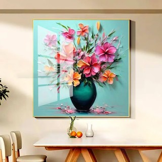 [TRANH NGHỆ THUẬT] Tranh Bo Viền Cao Cấp - Tranh Treo Tường Bình Hoa Nghệ Thuật - Tranh Trang Trí Phòng Ăn, Phòng Khách