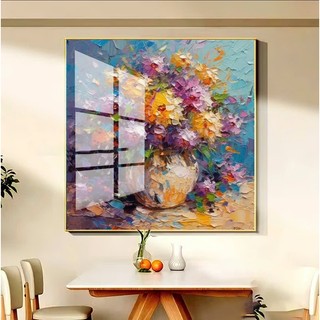 [TRANH NGHỆ THUẬT] Tranh Bo Viền Cao Cấp - Tranh Treo Tường Bình Hoa Nghệ Thuật - Tranh Trang Trí Phòng Ăn, Phòng Khách