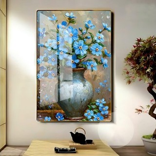[TRANH NGHỆ THUẬT] Tranh Bo Viền Cao Cấp - Tranh Treo Tường Bình Hoa Sơn Dầu - Tranh Trang Trí Phòng Ăn, Phòng Khách