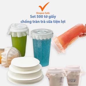 Set 500 tờ giấy chống tràn trà sữa tiện lợi cho ly mang đi