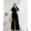 Jumpsuit cổ vest kèm belt A1684