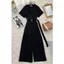 Jumpsuit cổ vest kèm belt A1684