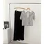 Set bộ áo croptop phối quần ống rộng style Hàn siêu xinh A2103