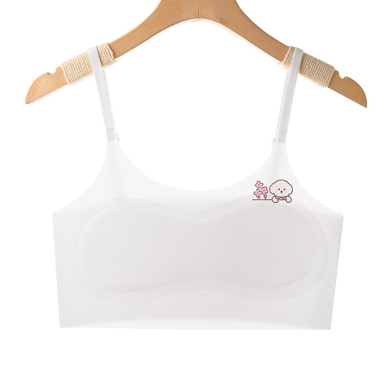 [Có lót mỏng] Áo lót su 2 lớp cho bé gái mỏng mát từ 20-53kg