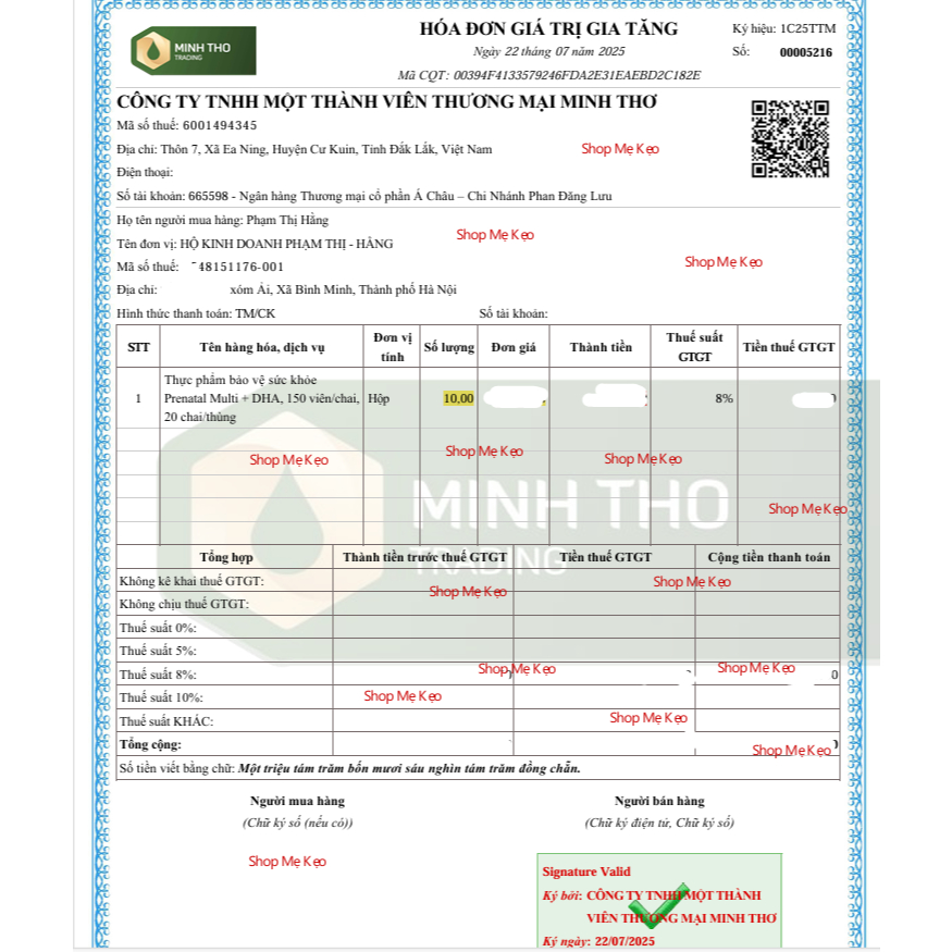 [Date 12/2027] Vitamin Tổng Hợp+DHA Prenatal Bầu Mỹ Nature Made Prenatal Folic Acid+DHA 150 Viên New