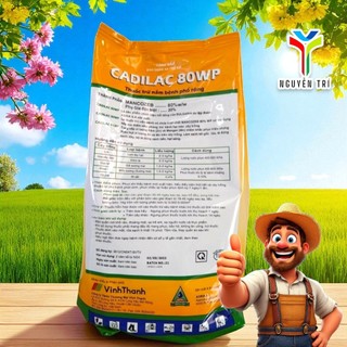 Cadilac 80WP Vàng (Gói 1kg) Hoạt Chất Mancozeb - Phòng Trừ Nấm Bệnh Phổ Rộng, Nhập Khẩu Bulgaria