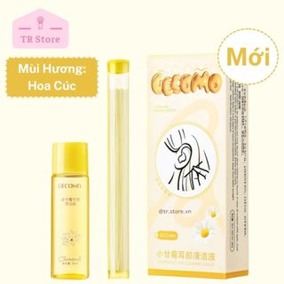 Set Vệ Sinh Lỗ Tai Gecomo 3 Mùi (Đào/Hoa Cúc/Dưa Leo) - Sạch Bụi Bẩn, Hết Mùi Khó Chịu
