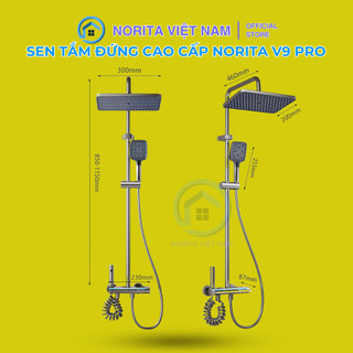 Sen cây tắm đứng Norita V9 pro bản nâng cấp có hiển thị nhiệt độ và thời gian BH 3 năm