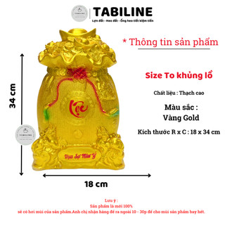 [Giá siêu rẻ] Heo đất ống tiết kiệm tiền hũ tiền size to,nhỏ màu gold cao cấp LD22 - TABILINE