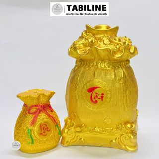[Giá siêu rẻ] Heo đất ống tiết kiệm tiền hũ tiền size to,nhỏ màu gold cao cấp LD22 - TABILINE