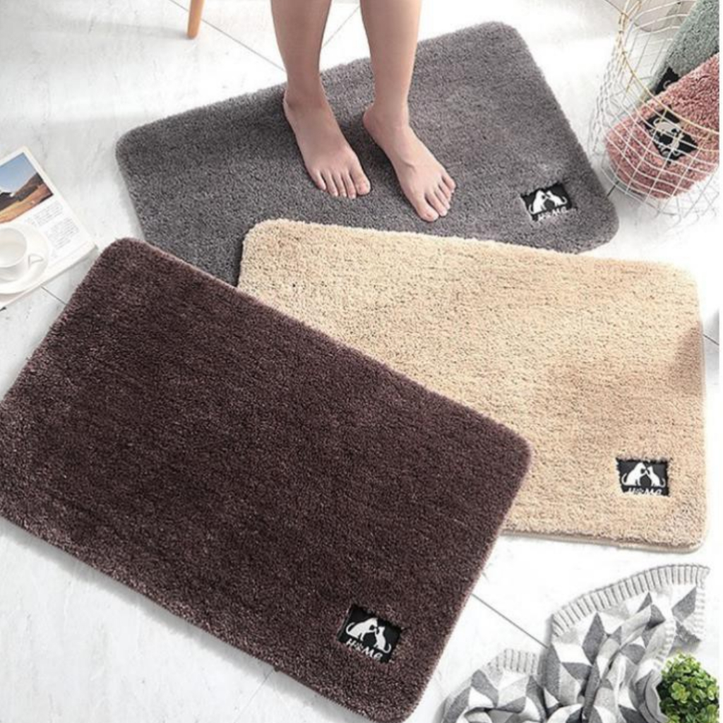 [Đơn 85k Nhận Quà] Thảm lau chùi chân phòng tắm nhà bếp phòng khách thấm hút tốt có đế cao su chống trơn trợt 40x60cm