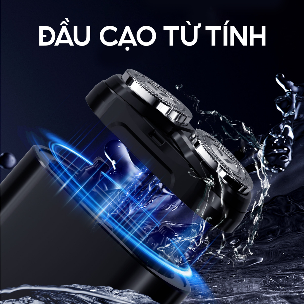 Máy cạo râu Enchen K8 đầu cạo 2D chống nước, 18 lưỡi dao tự mài, pin dùng đến 60 ngày - BH 12 tháng