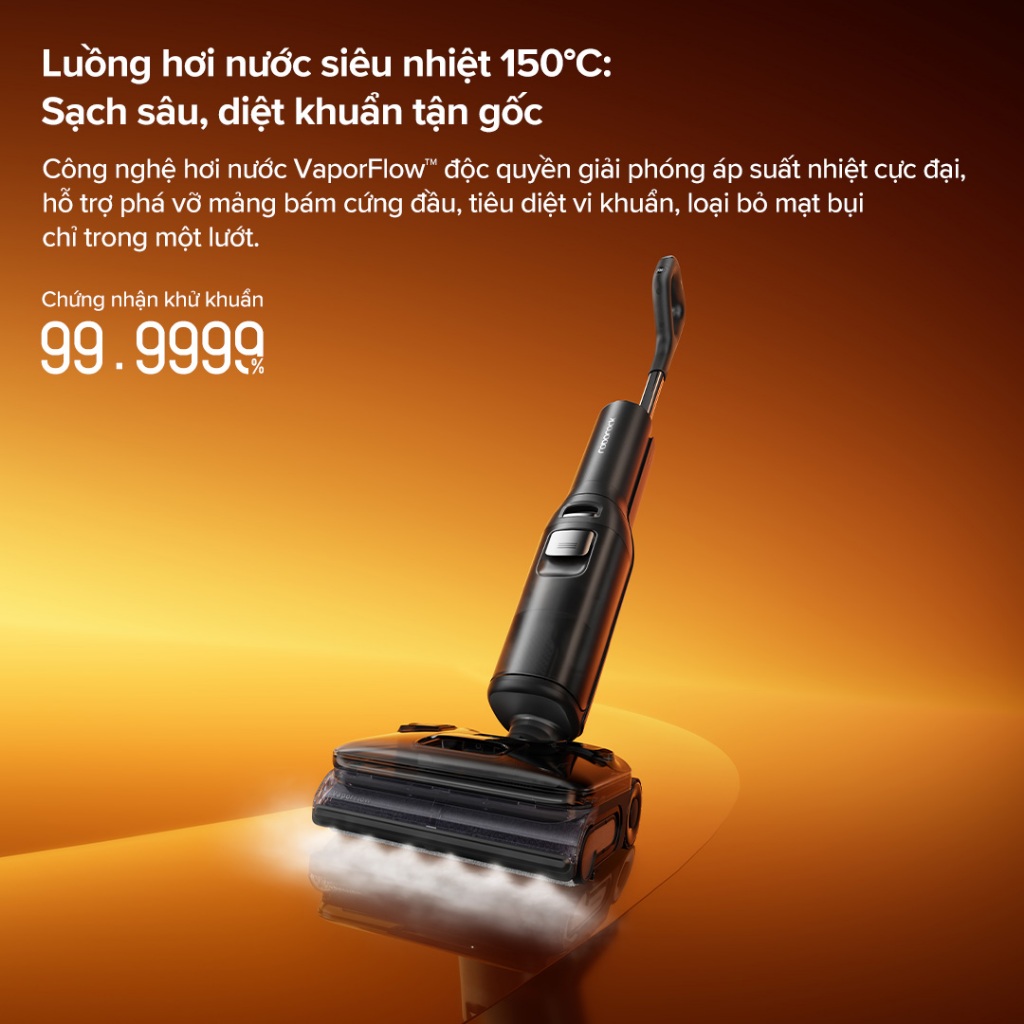 Máy hút bụi lau nhà cầm tay Roborock F25 Ultra| Lực hút 22 000Pa | Bảo hành 24 tháng