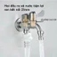 VÒI NƯỚC INOX 304 CHIA 2 ĐẦU CAO CẤP - Van nước 1 vào 2 ra, khóa độc lập, lắp đặt nhanh