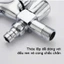 VÒI NƯỚC INOX 304 CHIA 2 ĐẦU CAO CẤP - Van nước 1 vào 2 ra, khóa độc lập, lắp đặt nhanh