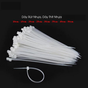 Dây Rút Nhựa PA Nylon 10cm–15cm–20cm–25cm–30cm (60–80 Sợi/Bịch) – Dây Thít Nhựa Chịu Lực, Dẻo Dai