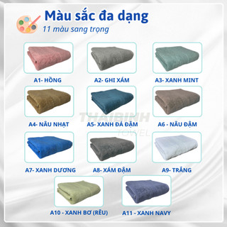 Combo 3 khăn gội đầu 40x80cm  THAI BINH TOWEL Cotton 100% xuất Hàn khăn lỗi dệt Mềm Mại Siêu Thấm Hút Không Xù Bông