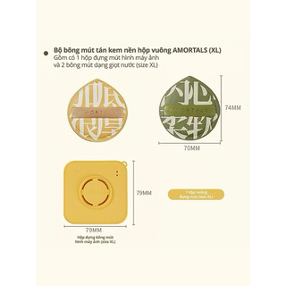 [Amortals] Set 2 Mút Tán Nền AMORTALS CUSHION PUFF XL