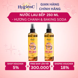 Nước Xịt Lau Bếp HygienC Plus Hương Chanh & Baking Soda Chai 250ml