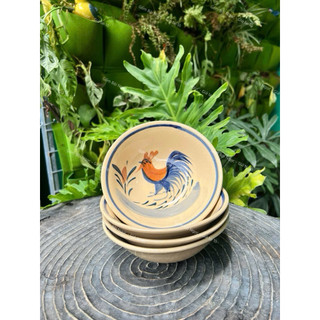 Tô Gốm Xưa Vẽ Gà Trống Size 14cm/16cm - Đựng Bún Chả - Làm Tô Cơm - Chè - Gốm Lái Thiêu Xưa Cho Người Hoài Niệm