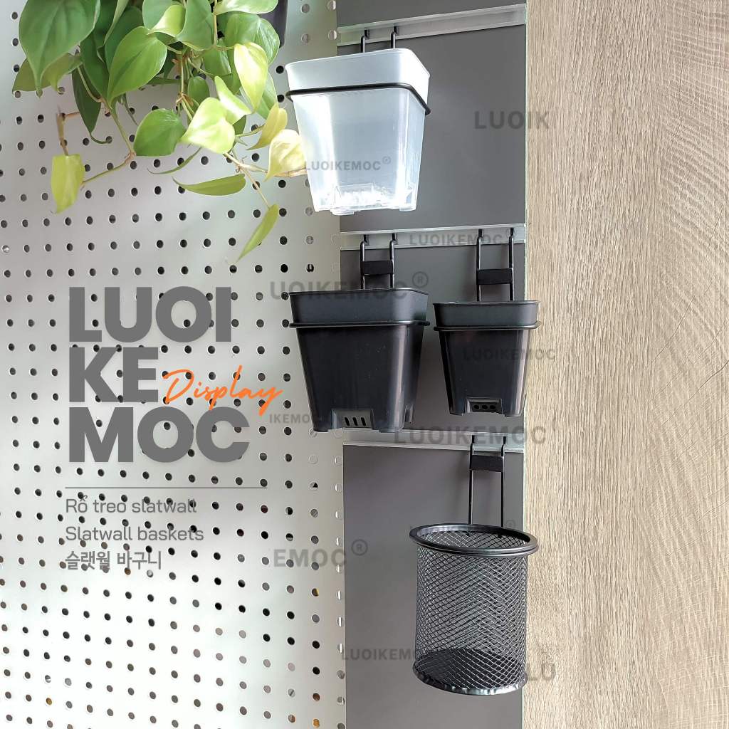 Rổ Treo Slatwall LUOIKEMOC - Kích thước: 9*9cm - Rổ treo Chậu Cây, Rổ ...
