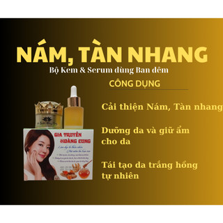 Kem gia truyền Hoàng Cung bộ đêm giúp cải thiện nám, tàn nhang, mờ sẹo, mụn thâm, dưỡng da