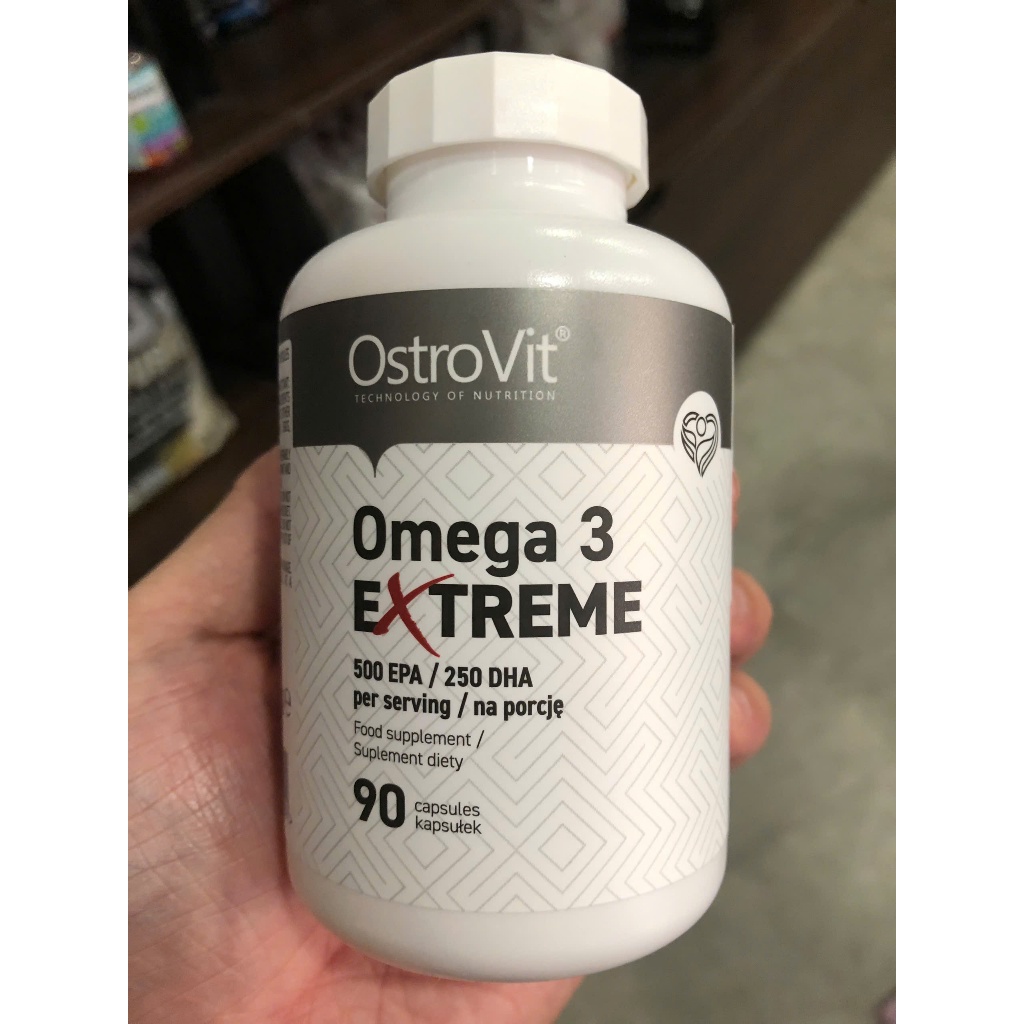 [CHÍNH HÃNG] Viên Dầu Cá Siêu Cô Đặc Ostrovit Omega 3 Extreme 500 EPA / 250 DHA 90 Viên - KEYGYM